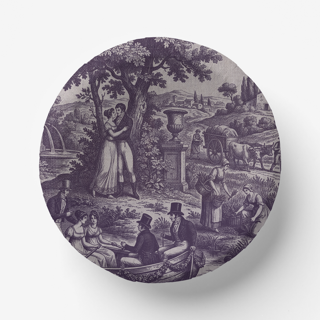 Vintage Voyagers France Grape Paper Plate