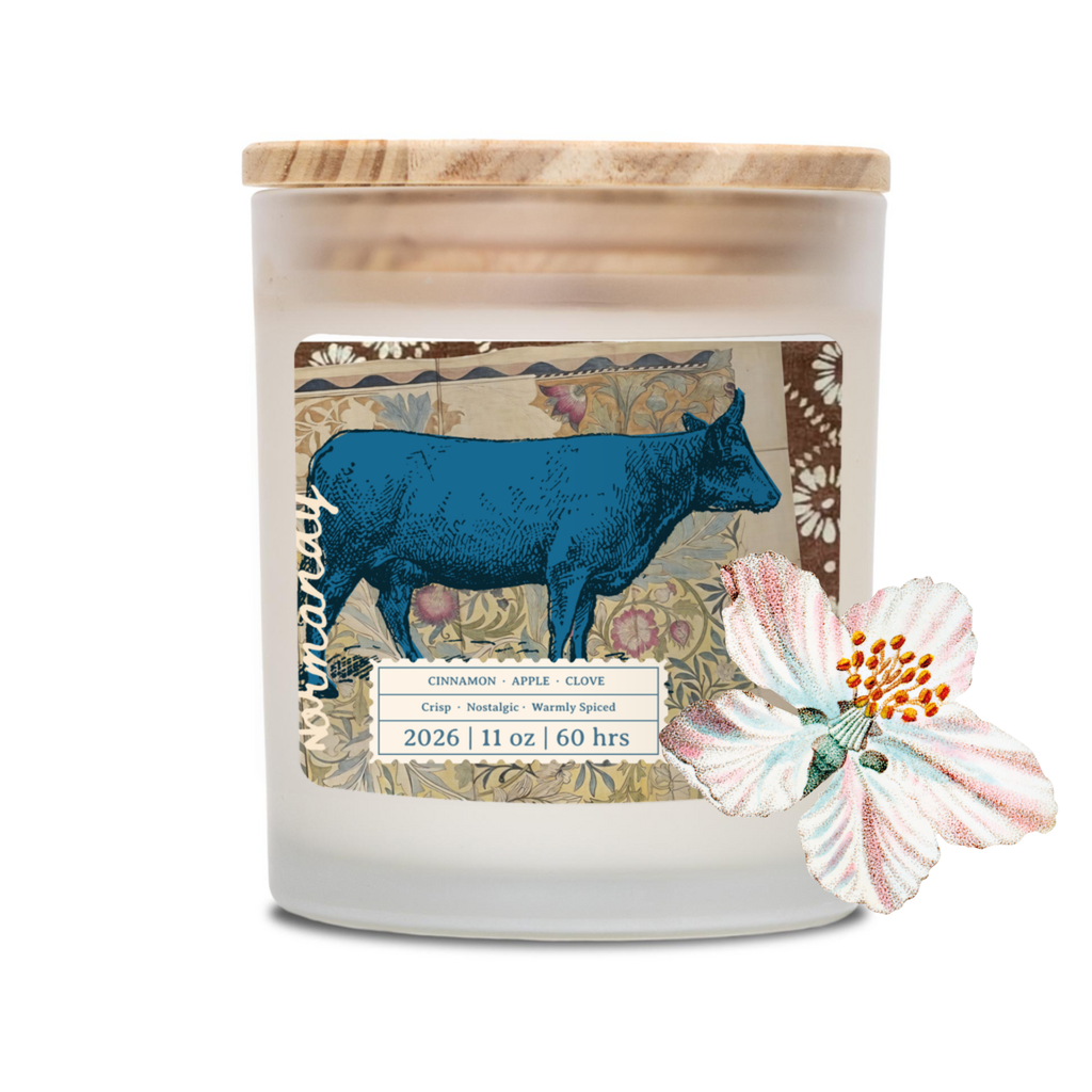 Normandy Candle with apple bloom