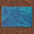 La Chinoiserie Lagoon chinoiserie garden-scene paper placemat