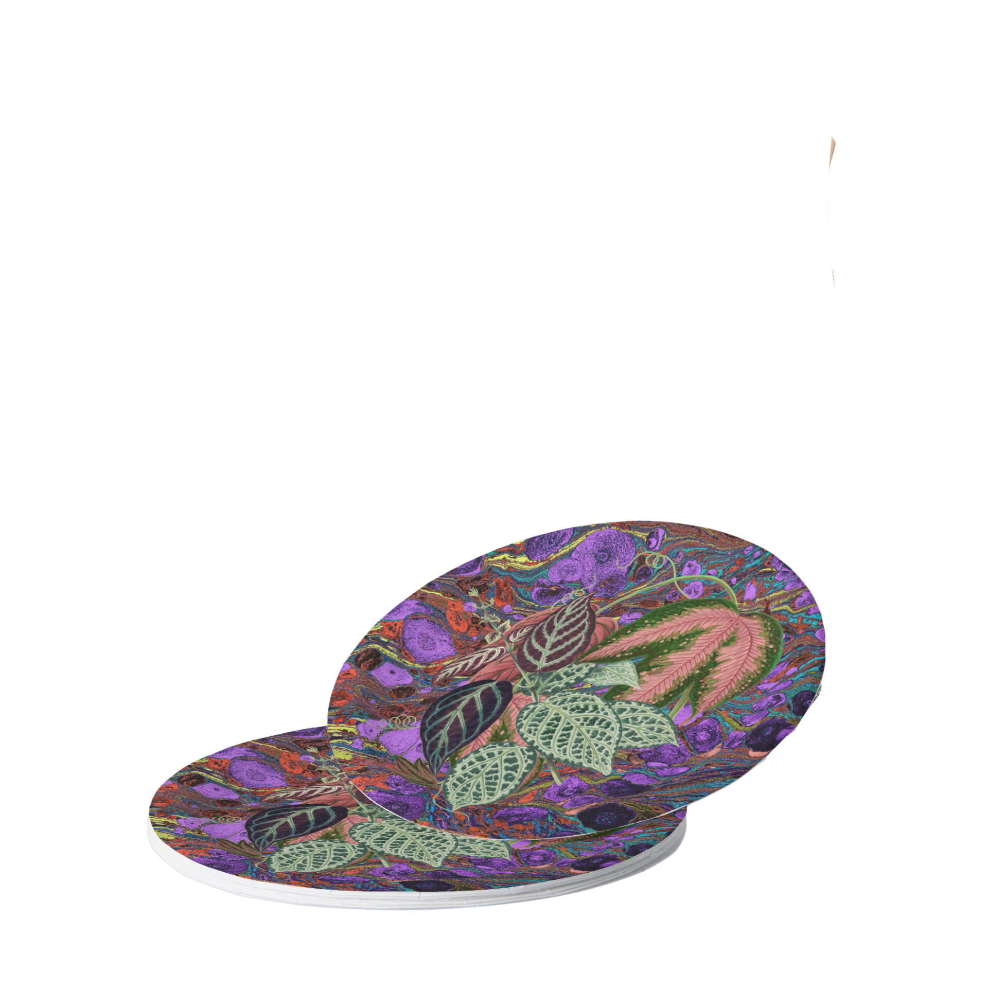 Vintage Voyagers France Aubergine Paper Party Plate