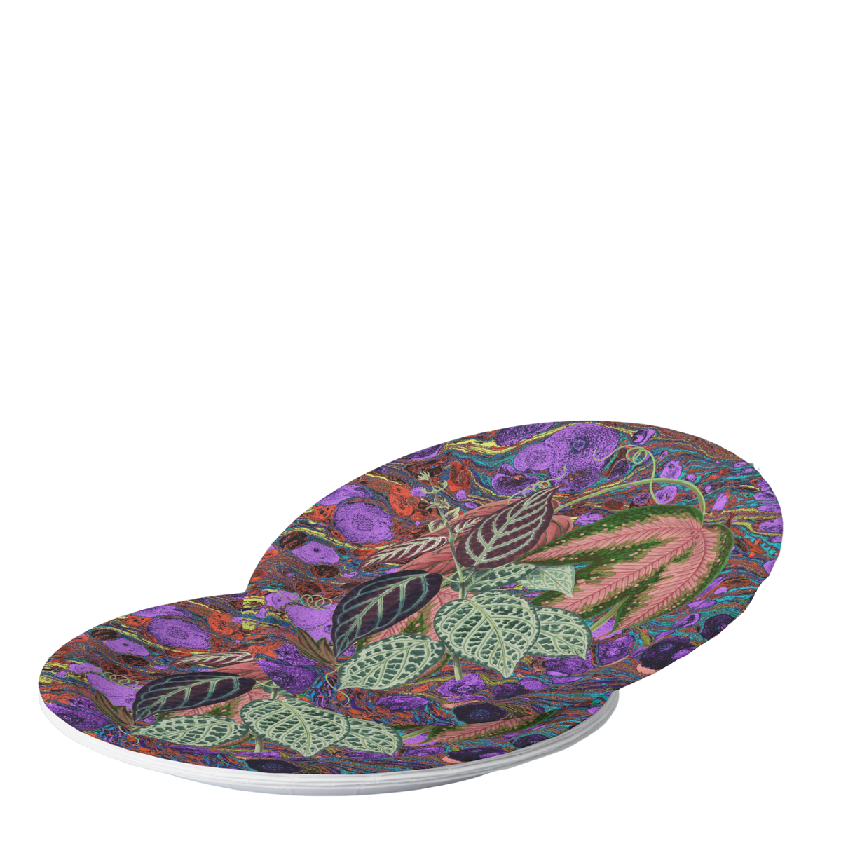 Vintage Voyagers France Aubergine Paper Party Plate