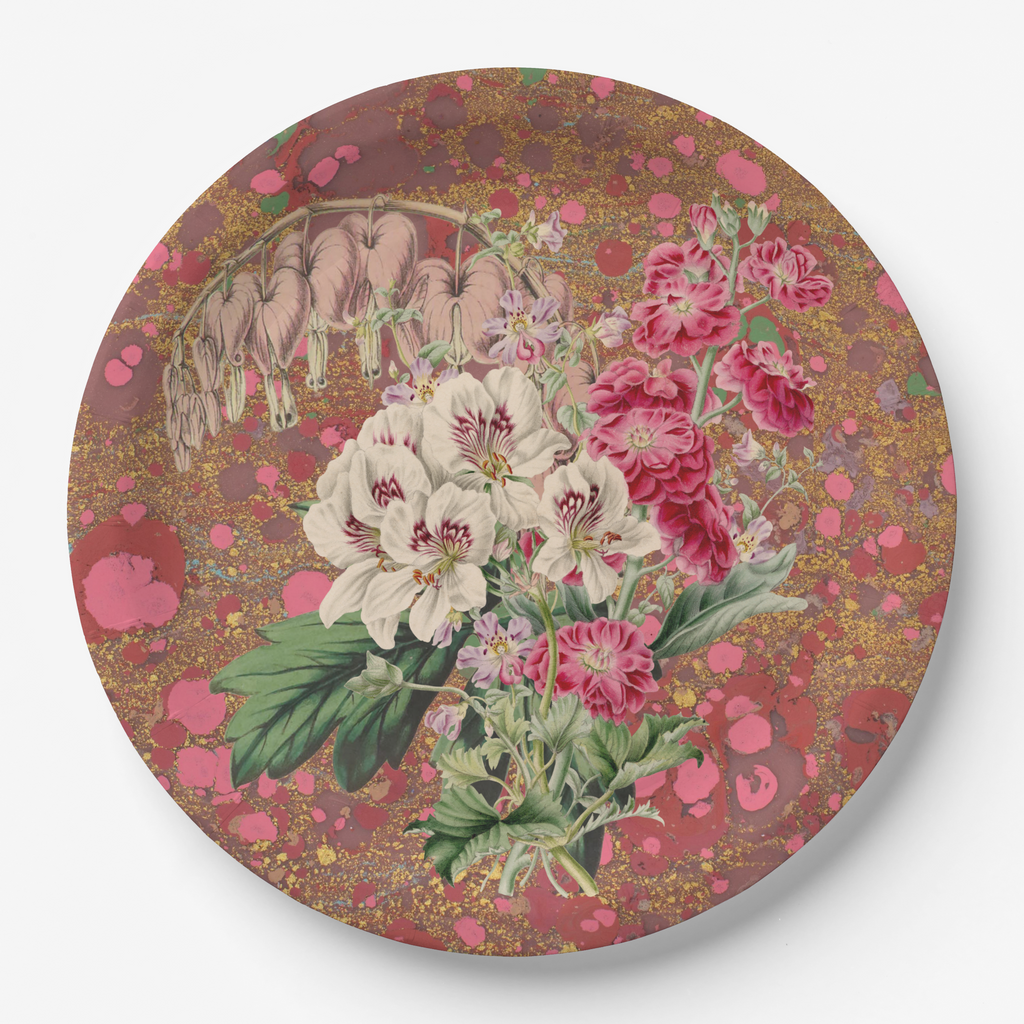  Vintage Voyagers France Les Fleurs Azalea Floral Plate