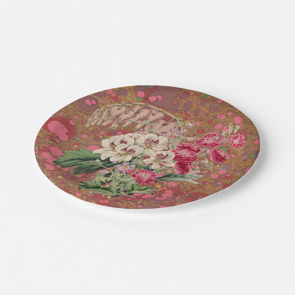  Vintage Voyagers France Les Fleurs Azalea Floral Plate