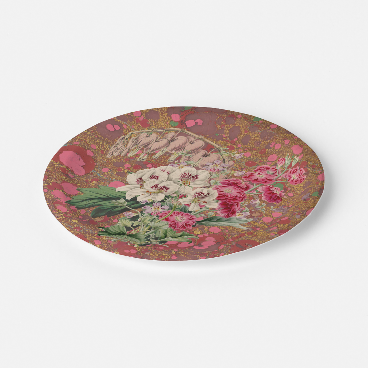 Vintage Voyagers France Les Fleurs Azalea Floral Plate