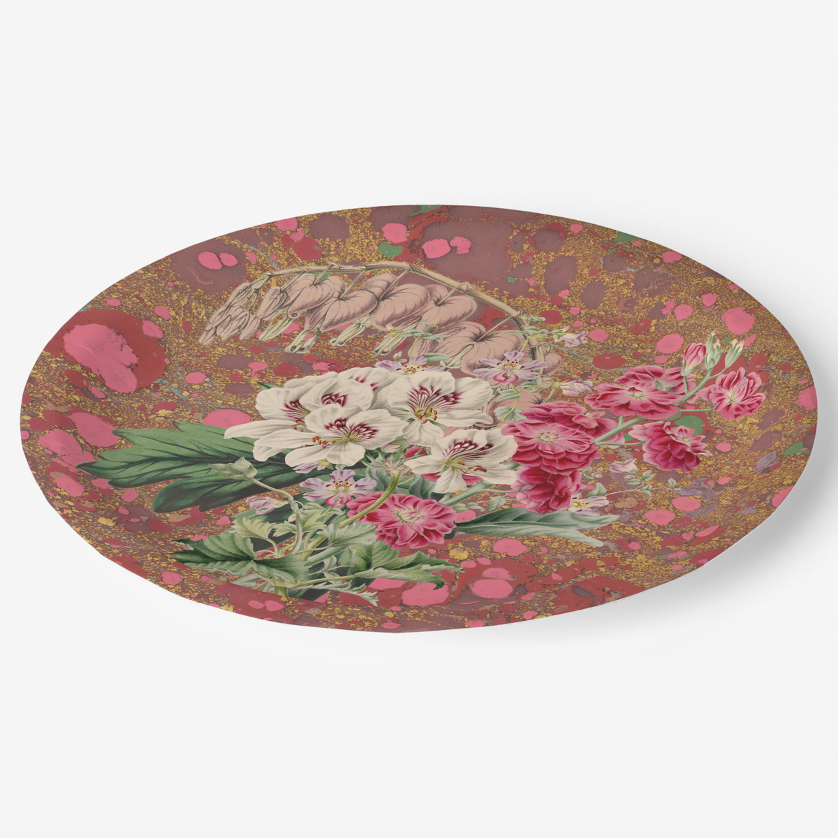  Vintage Voyagers France Les Fleurs Azalea Floral Plate