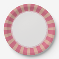 Vintage Voyagers France Les Fleurs Azalea Radial Stripe Plate