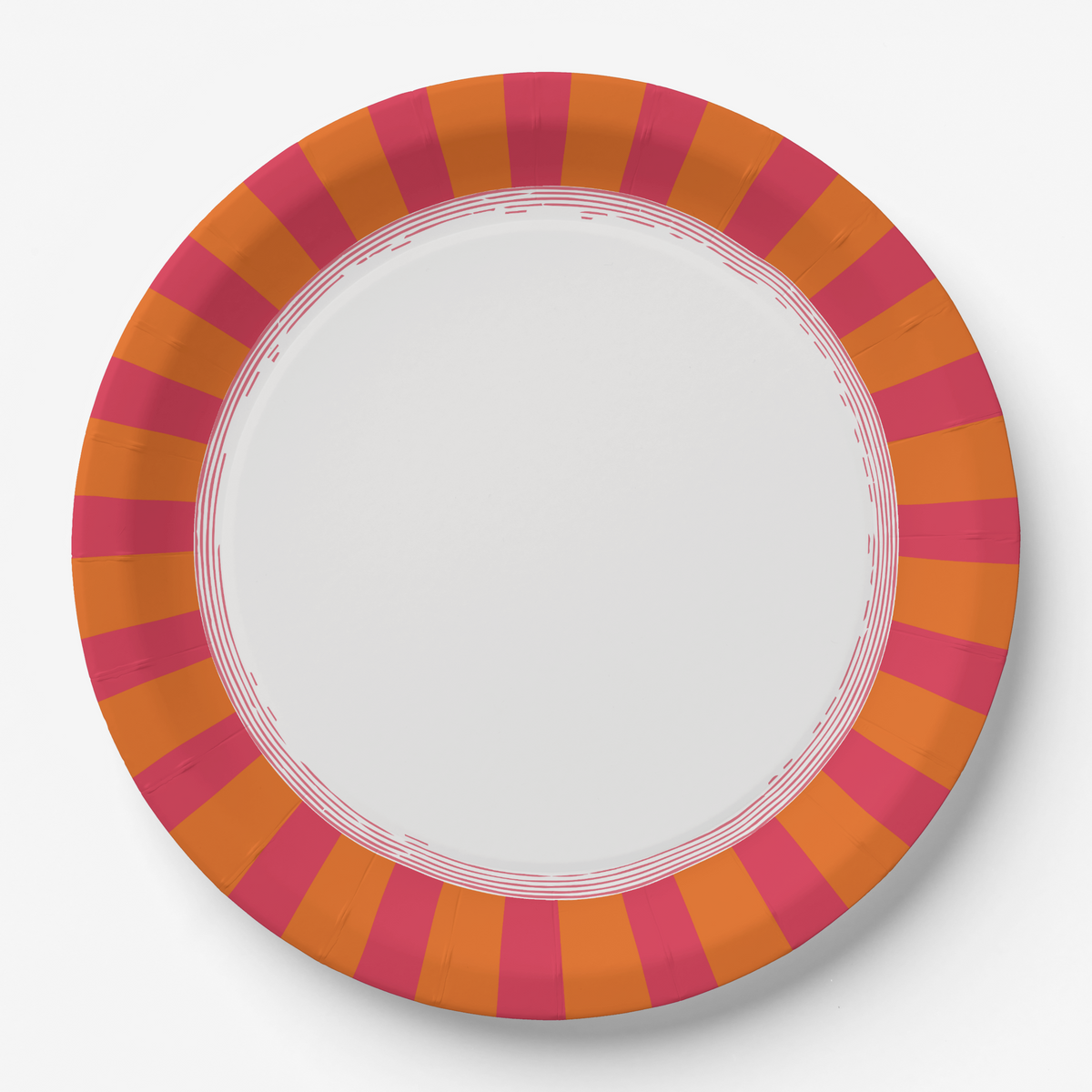 Vintage Voyagers France Crimson Paper Party Plates
