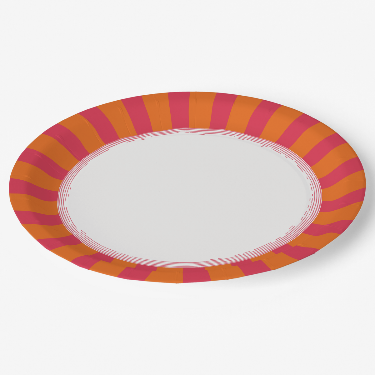 Vintage Voyagers France Crimson Paper Party Plates