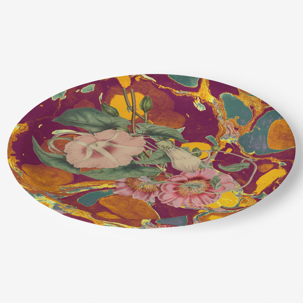 Vintage Voyagers France Marigold Party Plate