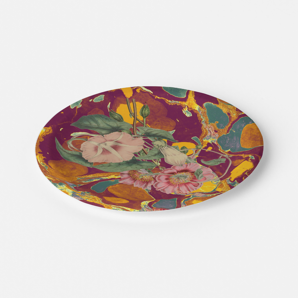 Vintage Voyagers France Marigold Party Plate