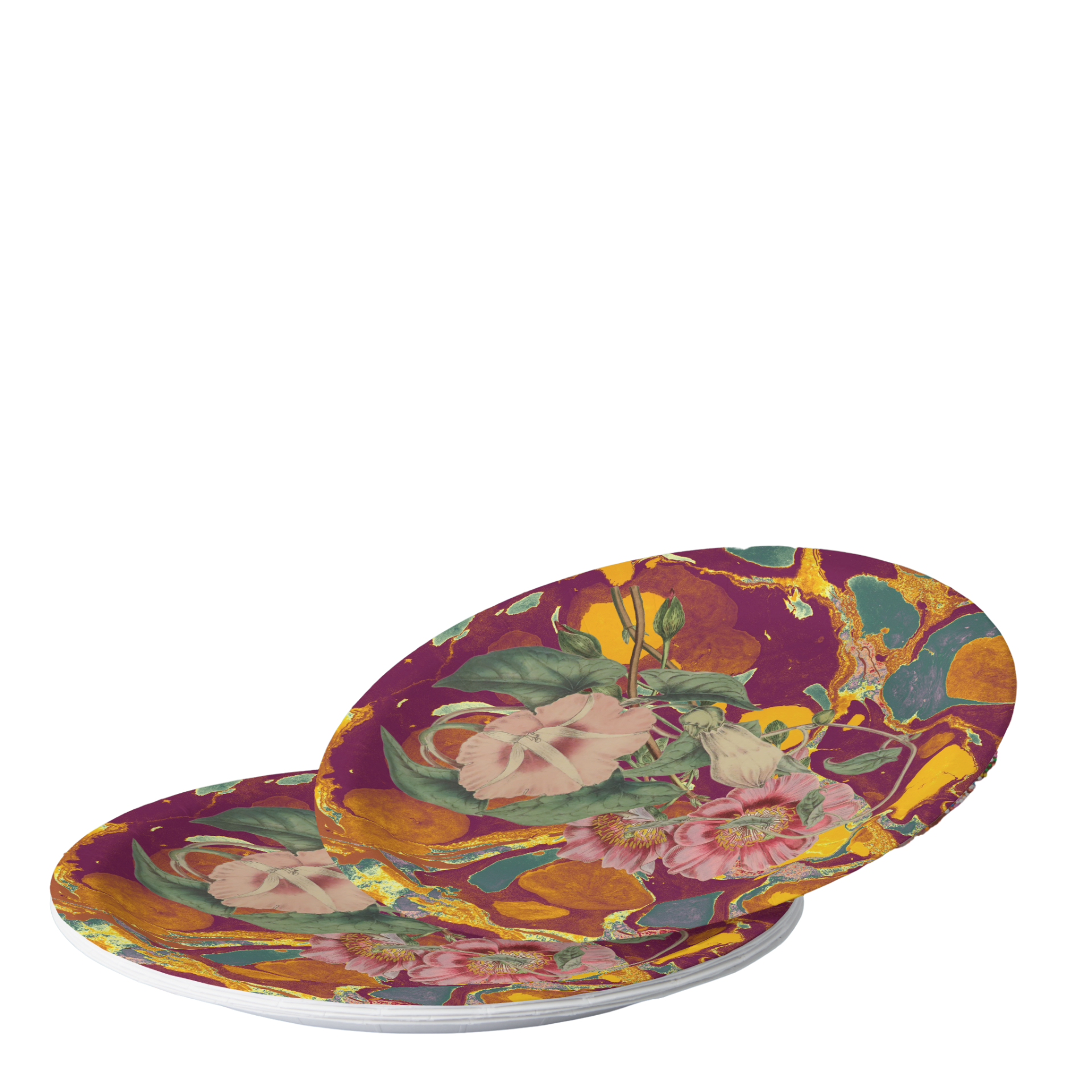 Vintage Voyagers France Marigold Party Plate