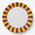 Vintage Voyagers France Marigold Radial Paper Plate
