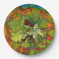 Vintage Voyagers France Les Fleurs Teal Floral Plate