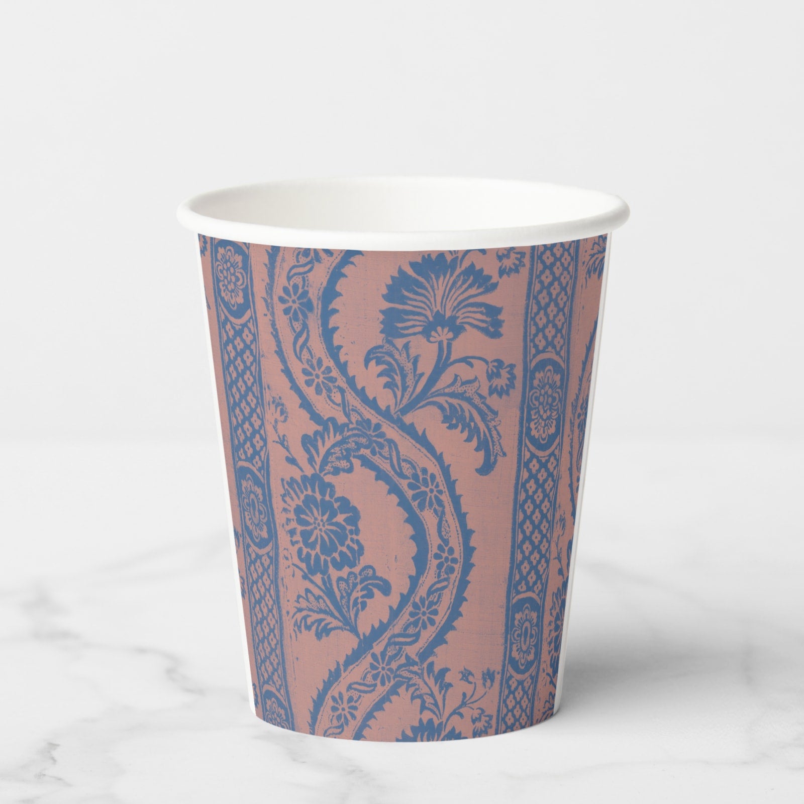 La Table Provinciale Blue Batik paper party cup, back