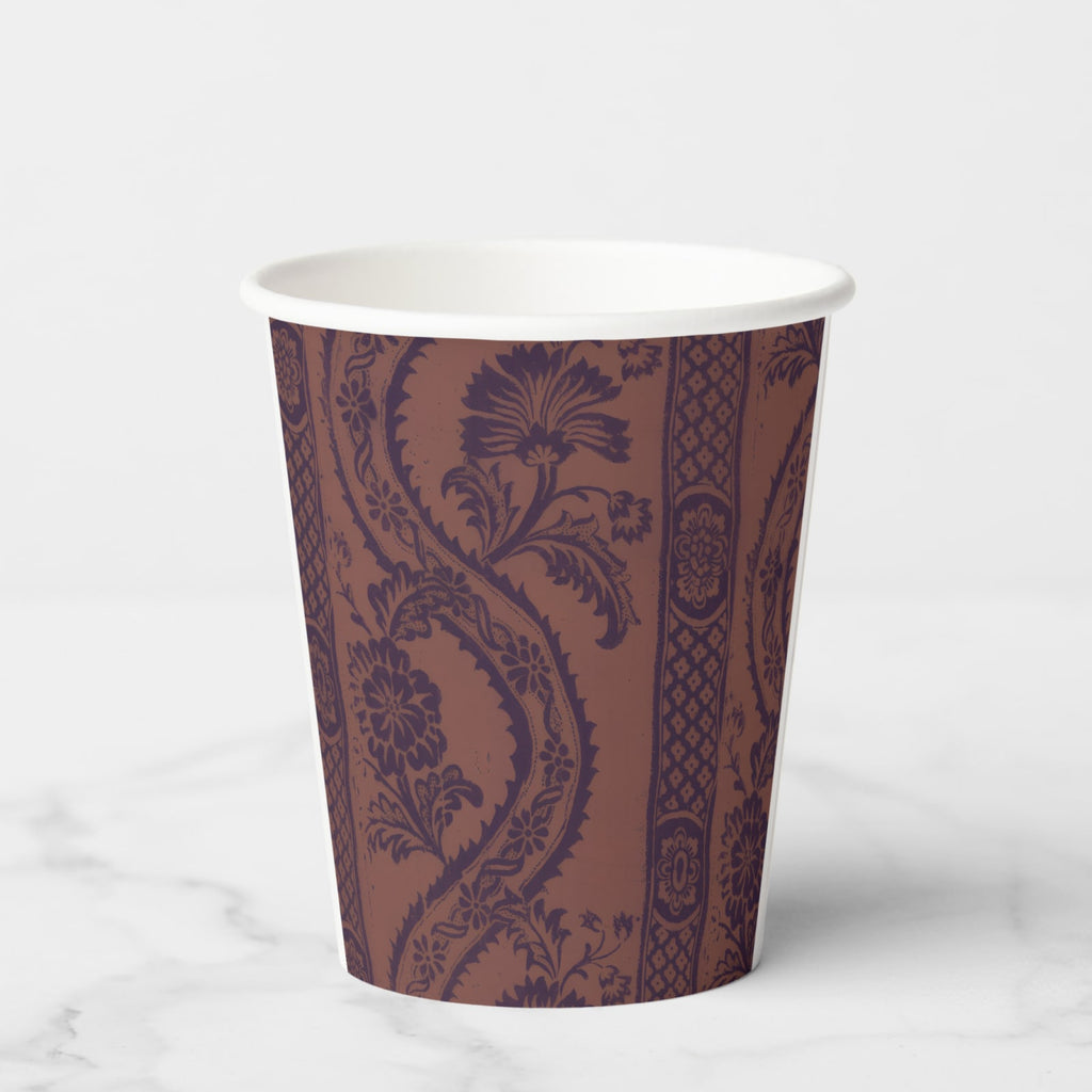 La Table Provinciale Grape Batik paper party cup, back