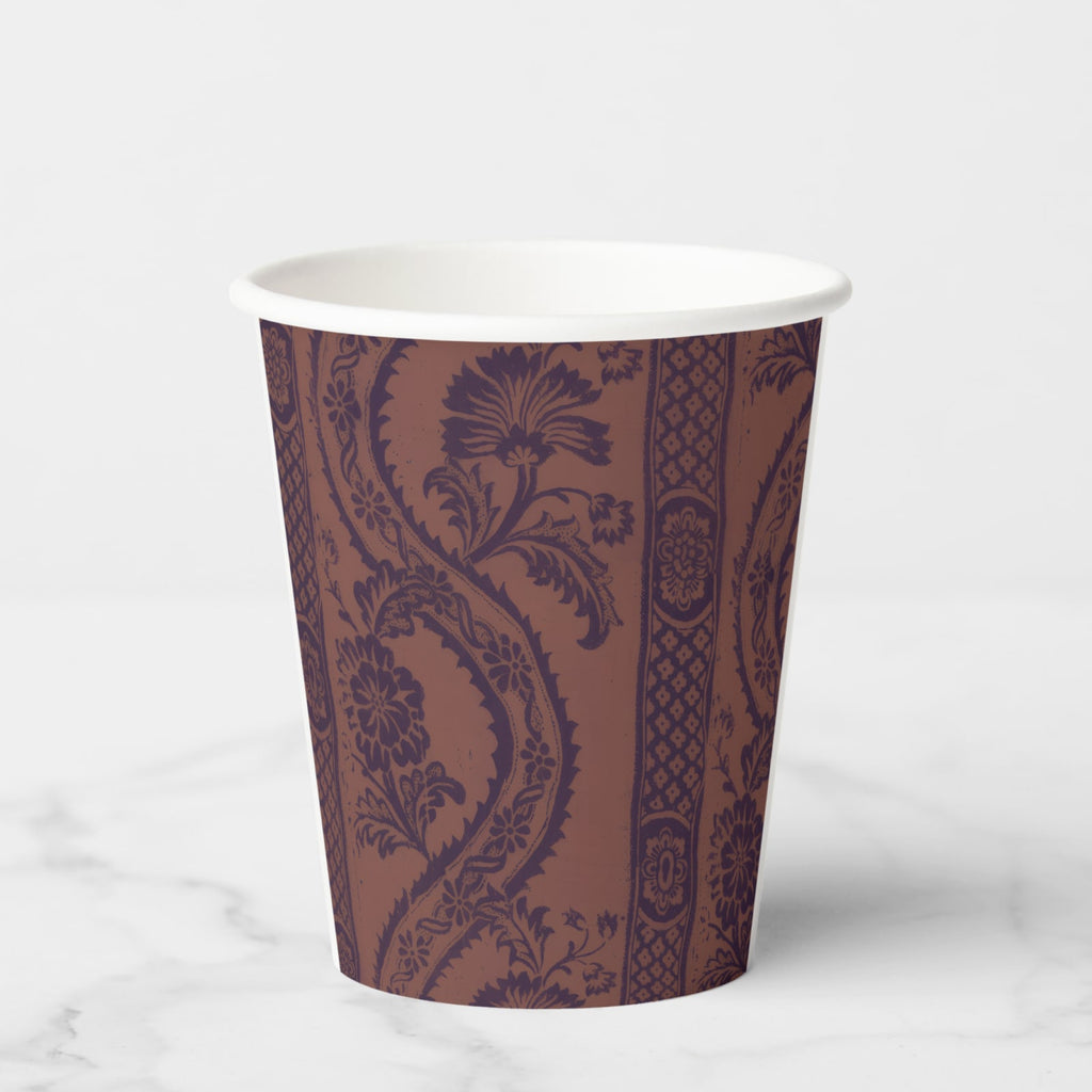La Table Provinciale Grape Batik paper party cup, front