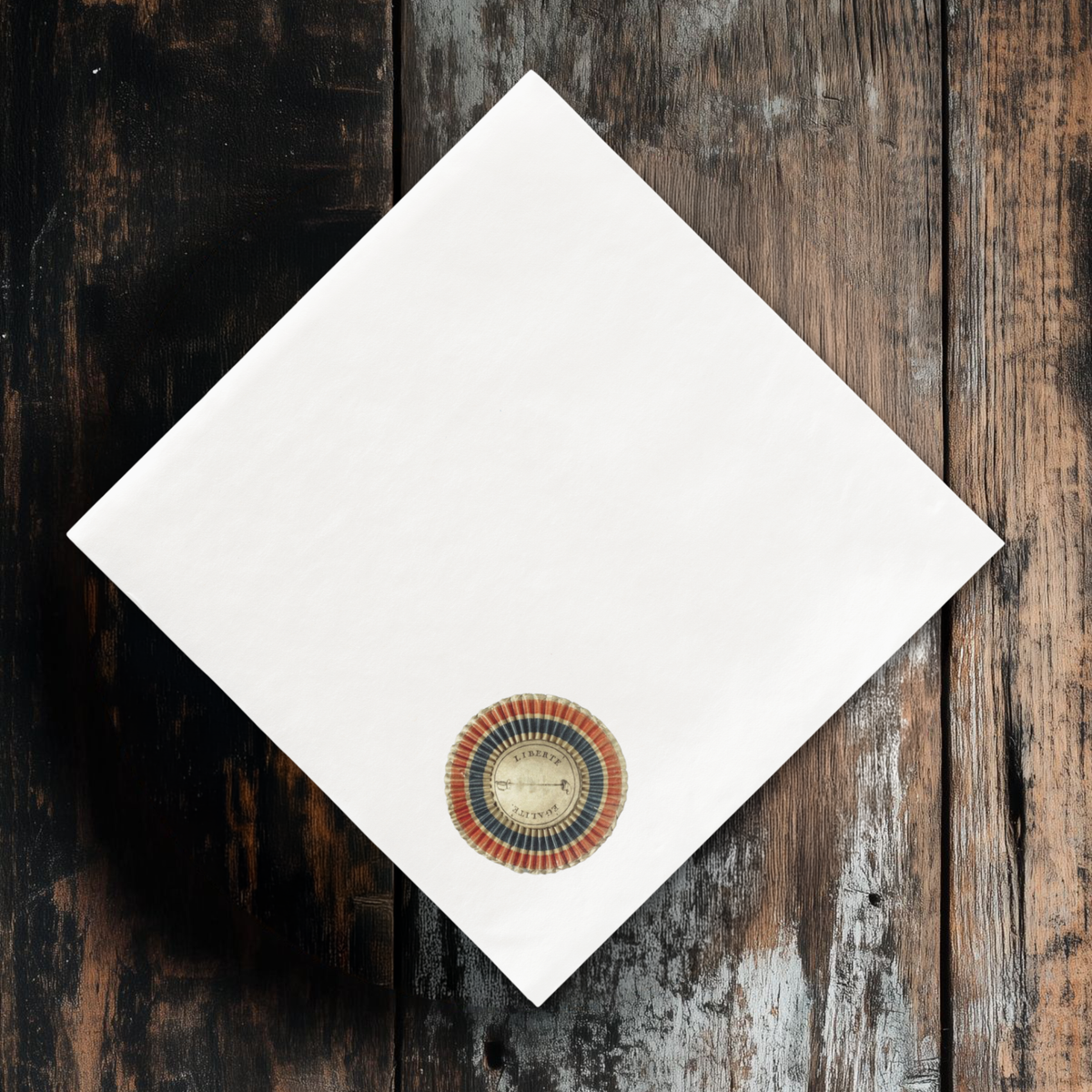 Vintage Voyagers France La Revolution Napkin