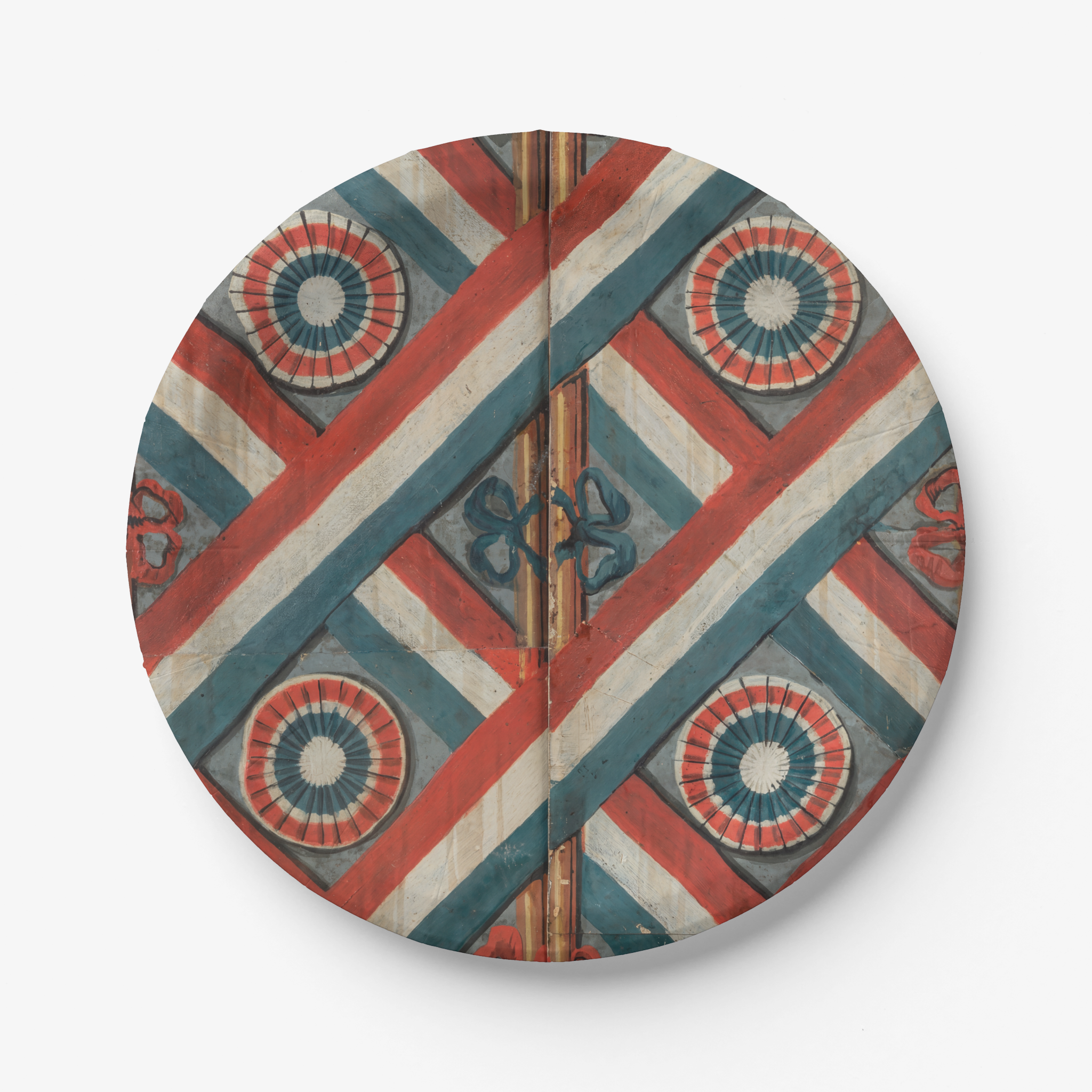 Tricolour Paper Party Plate