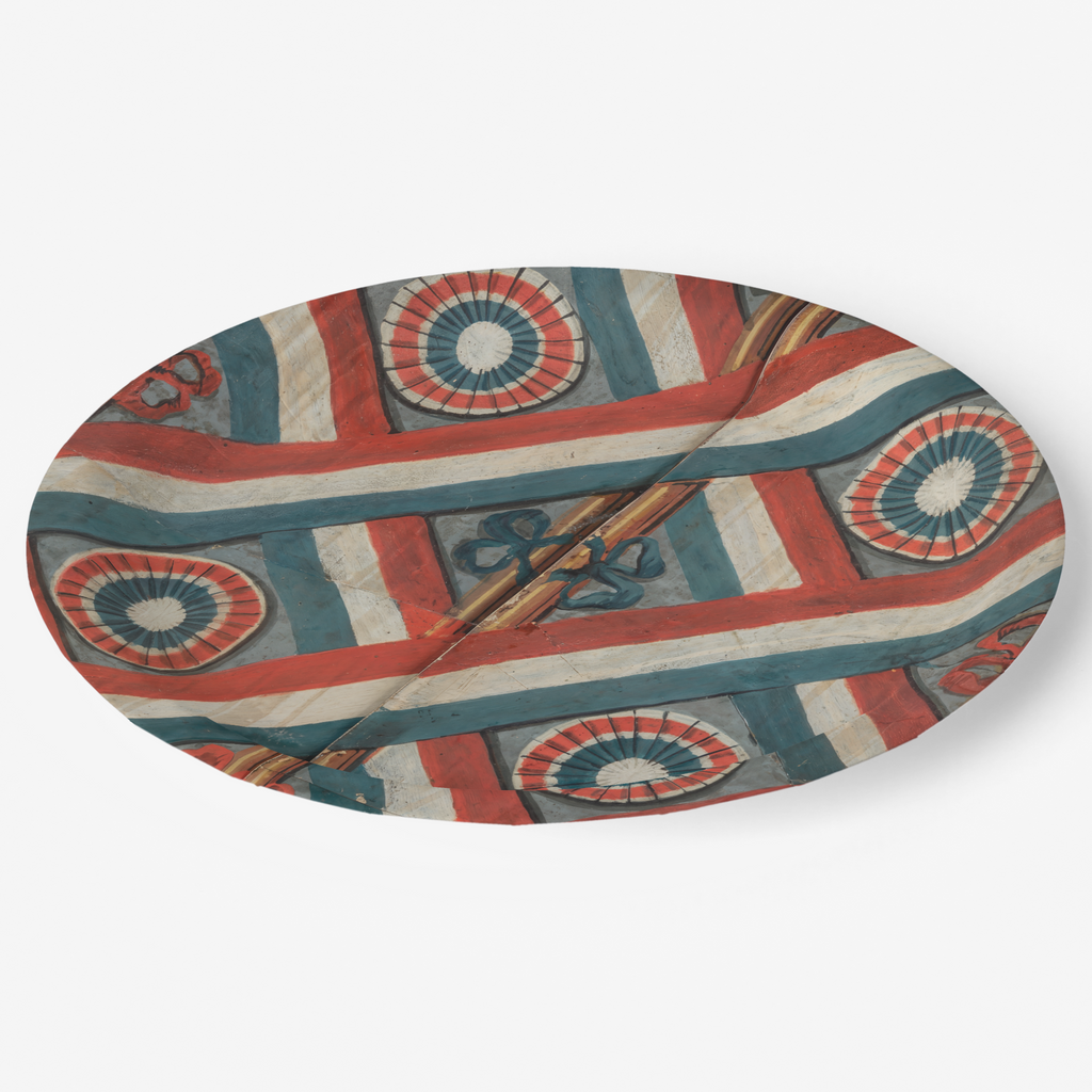 Tricolour Paper Party Plate