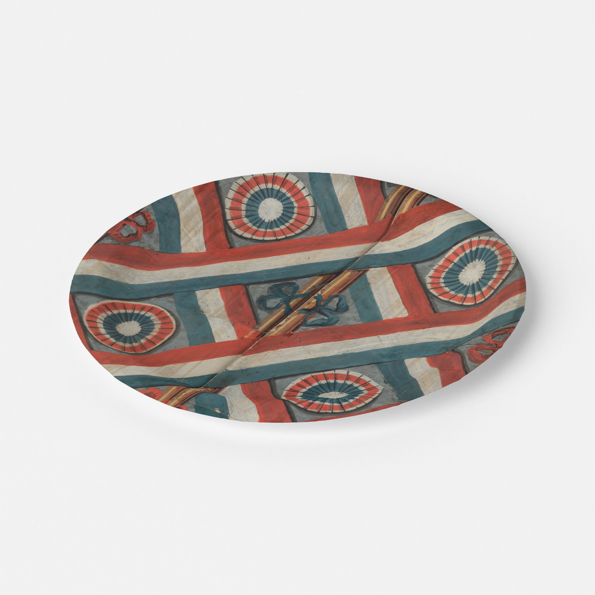 Tricolour Paper Party Plate