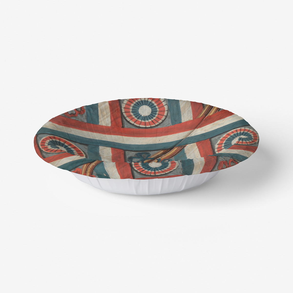 Tricolour Paper Party Plate